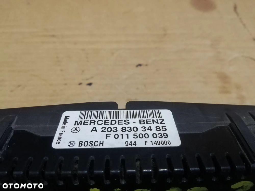 MERCEDES C-KLASA W203 PANEL KLIMATYZACJI NAWIEWU PRZEŁĄCZNIK KLIMY ORYGINAŁ A2038303485 - 2