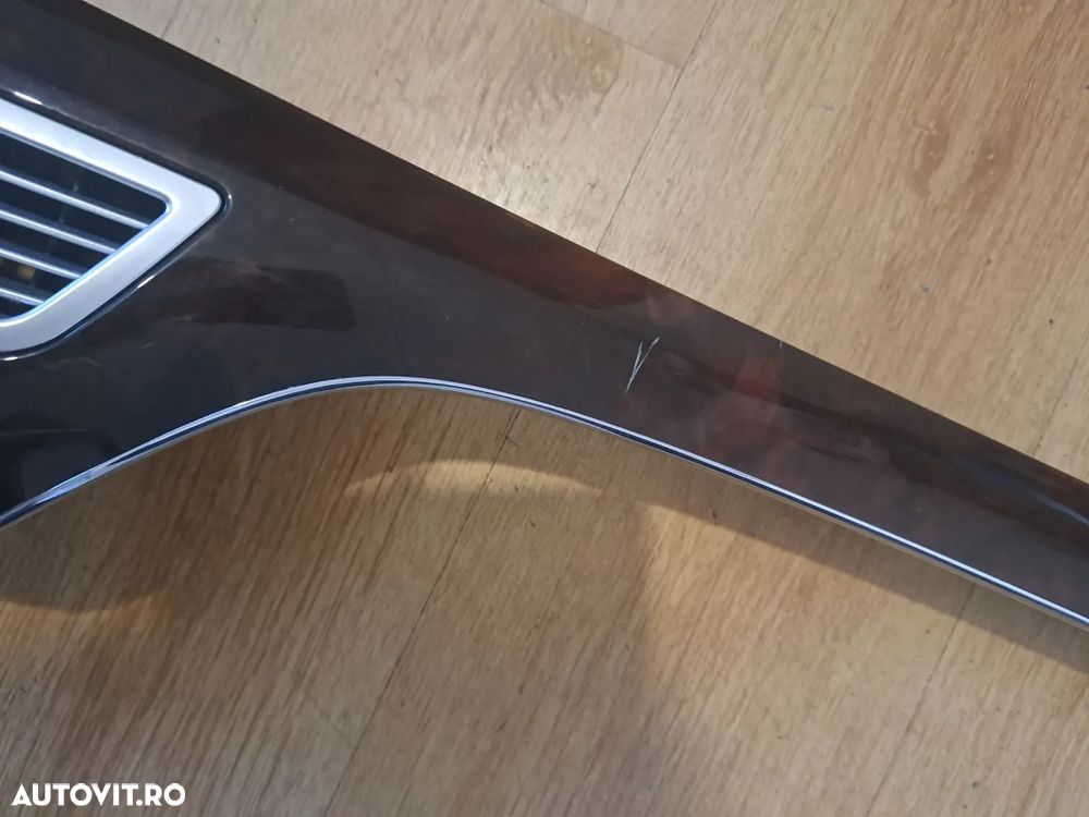 Ornament central bord cu grila gura ventilatie ceas si panou comanda clima ac aer conditionat Original Mercedes W221 S-class 4 matic S320 S450 S550 2007-2009 - 3