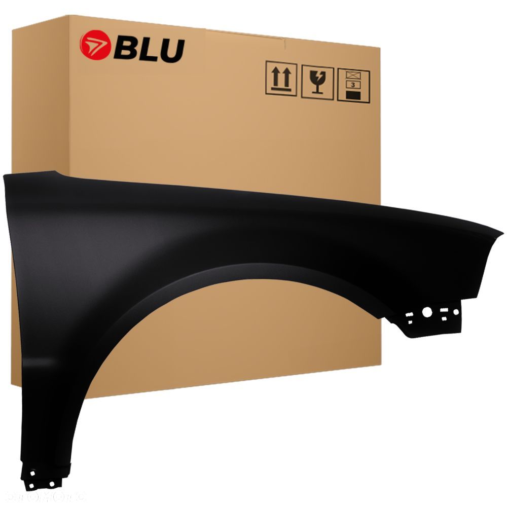 BLU Błotnik VOLKSWAGEN VW PASSAT B5 LIFT+ LC9X prawy czarny 2000-2005 przód DeepBlack - 1