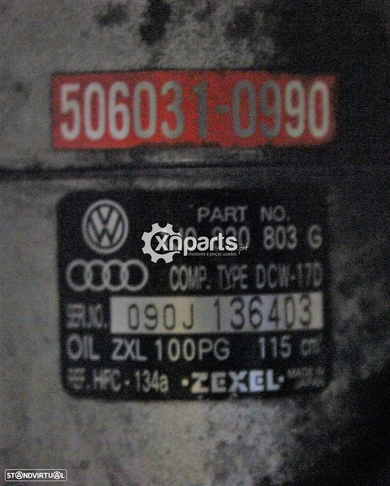Compressor de ar condicionado VW GOLF IV (1J1) 1.6 08.00 - 06.05 Usado REF. ZEXE... - 4