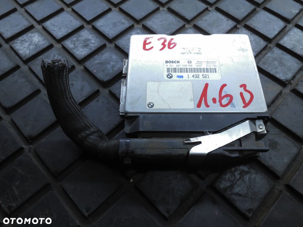 KOMPUTER SILNIKA STEROWNIK BMW E36 0261203660 1.6 + WTYCZKA INSTALACJA - 1