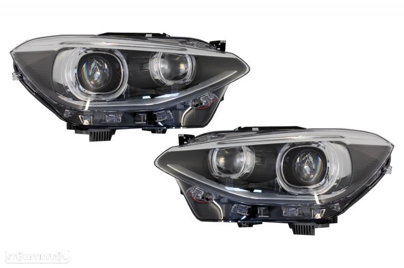 Faróis Bmw Série 1 F20 F21 (2011 a 2015) Look Xenon - 1