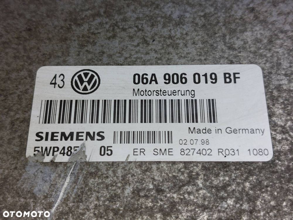 ZESTAW STARTOWY VOLKSWAGEN BORA I 1.6 8V 06A906019BF 4B0905851C 1J0919860D - 2