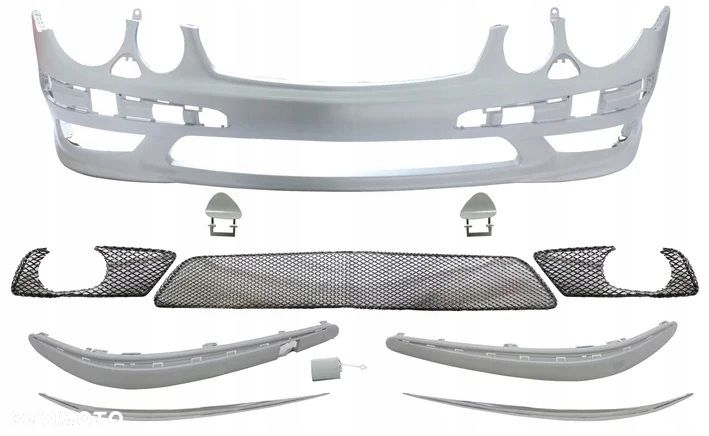 Zderzak Przod Kpl AMG-look e55 amg Tuning Mercedes E-klasa w 211 2002-2006 - 4