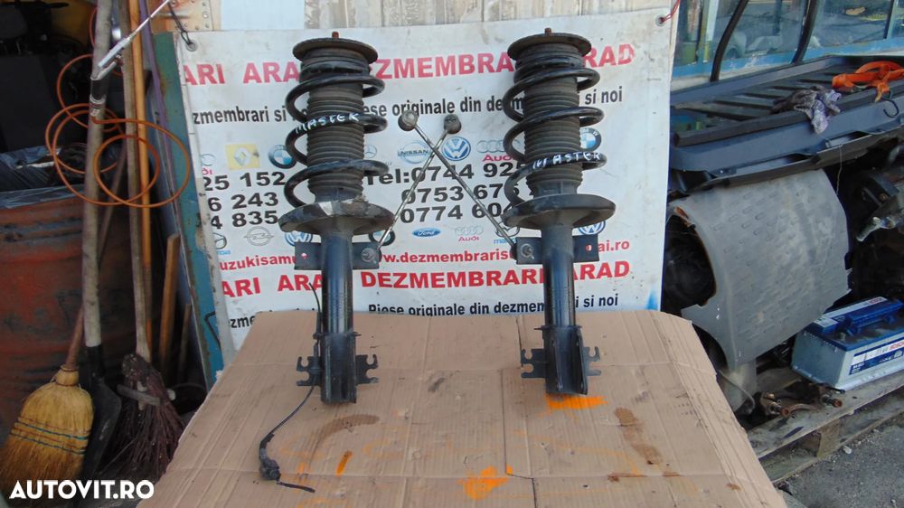 Arc fata renault master 2016-prezent set arcuri telescoape fata stanga dreapta arc+telescop master - 3