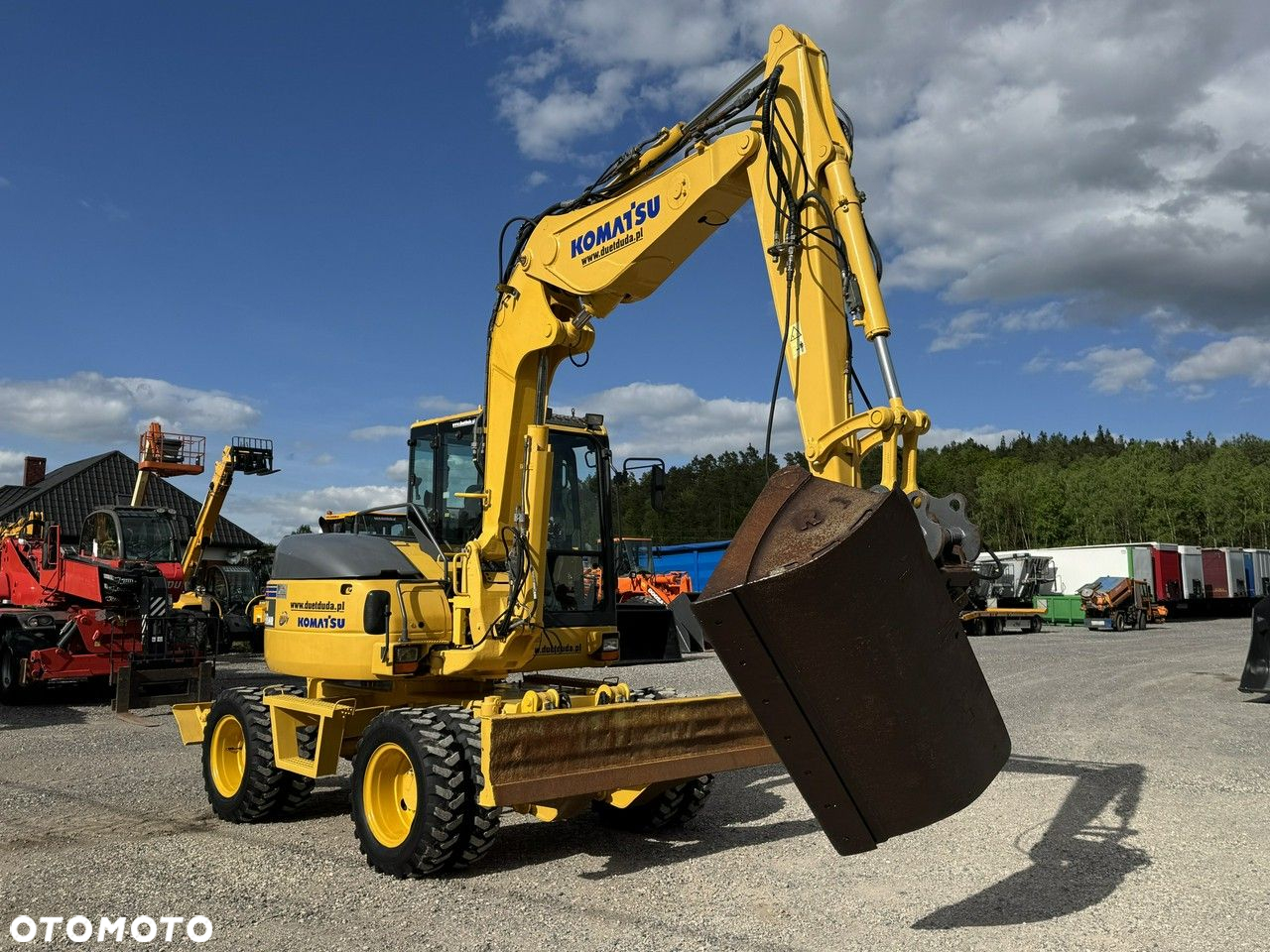 Komatsu PW 98 MR 8 Pług + Podpory 10ton Szybkozłącze - 9
