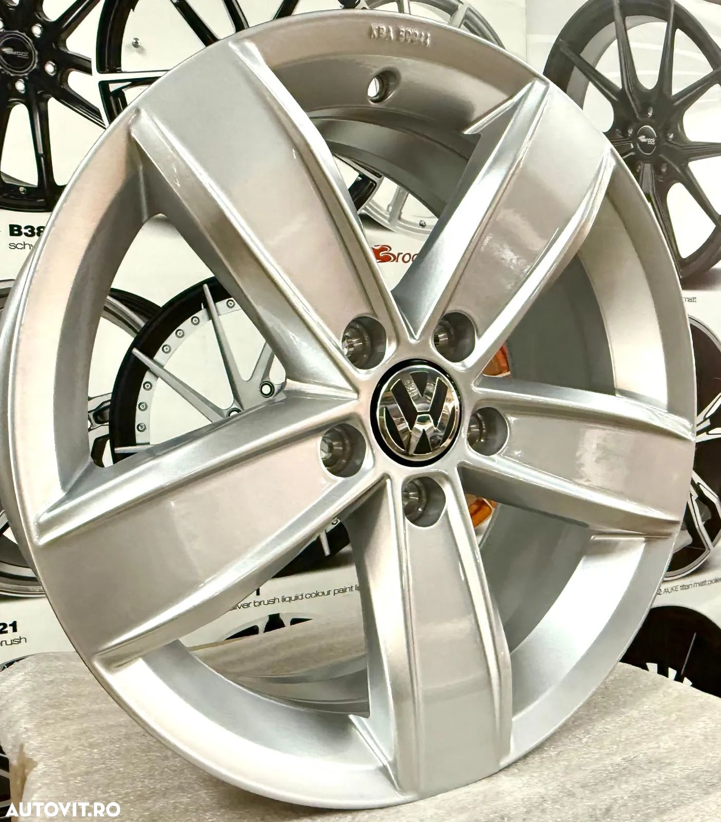 Jante originale Vw Tiguan, Passat, T-Roc, Golf 7,8, Arteon, Sharan, noi, 17 inch - 1