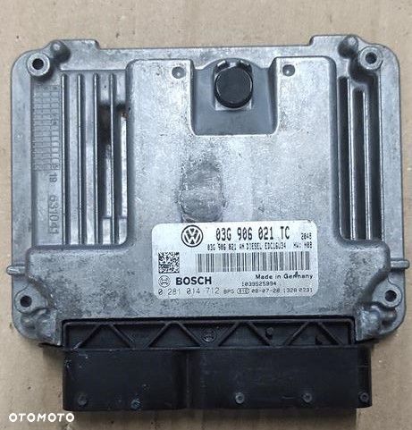 komputer sterownik silnika SKODA OCTAVIA 2.0 TDI  03G906021TC - 1