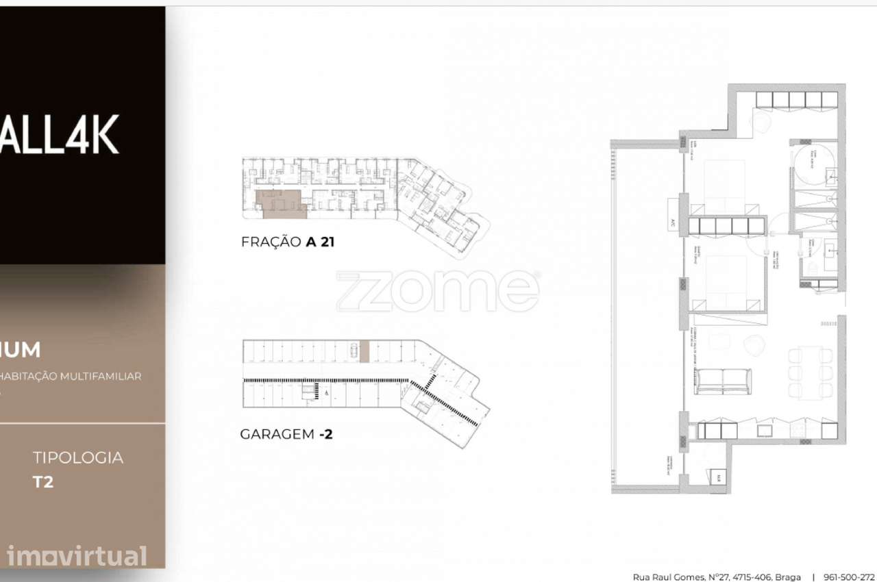 Apartamento T2 em construção em Oliveira do Douro, Vila Nova de Gaia - Grande imagem: 2/15