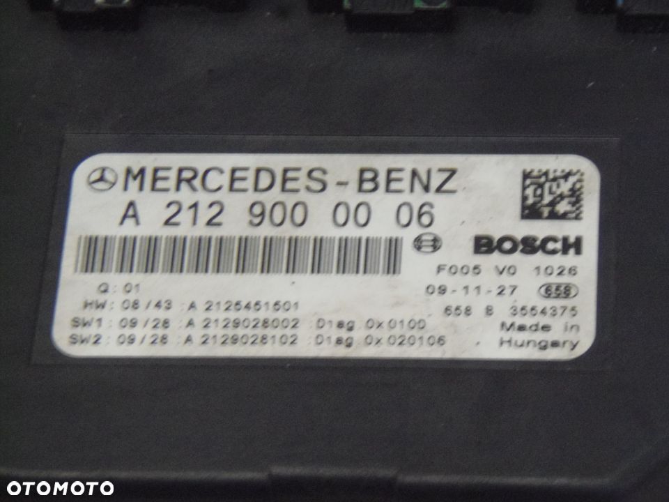 MERCEDES W202 W212 MODUŁ SAM BSI A2129000006 - 6