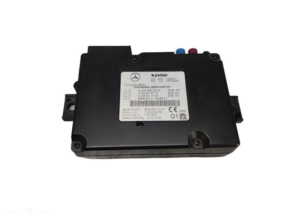 MERCEDES E KLASA W212 LIFT MODUŁ HAMULCA A2059000424