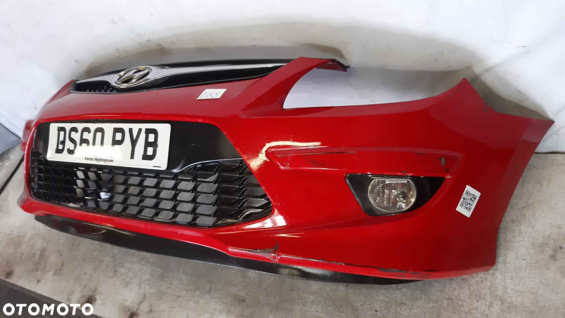 ^ ZDERZAK PRZÓD PRZEDNI HYUNDAI I30 I 1 DRUGI LIFT 2 FL JA CZERWONY HALOGENY - 3