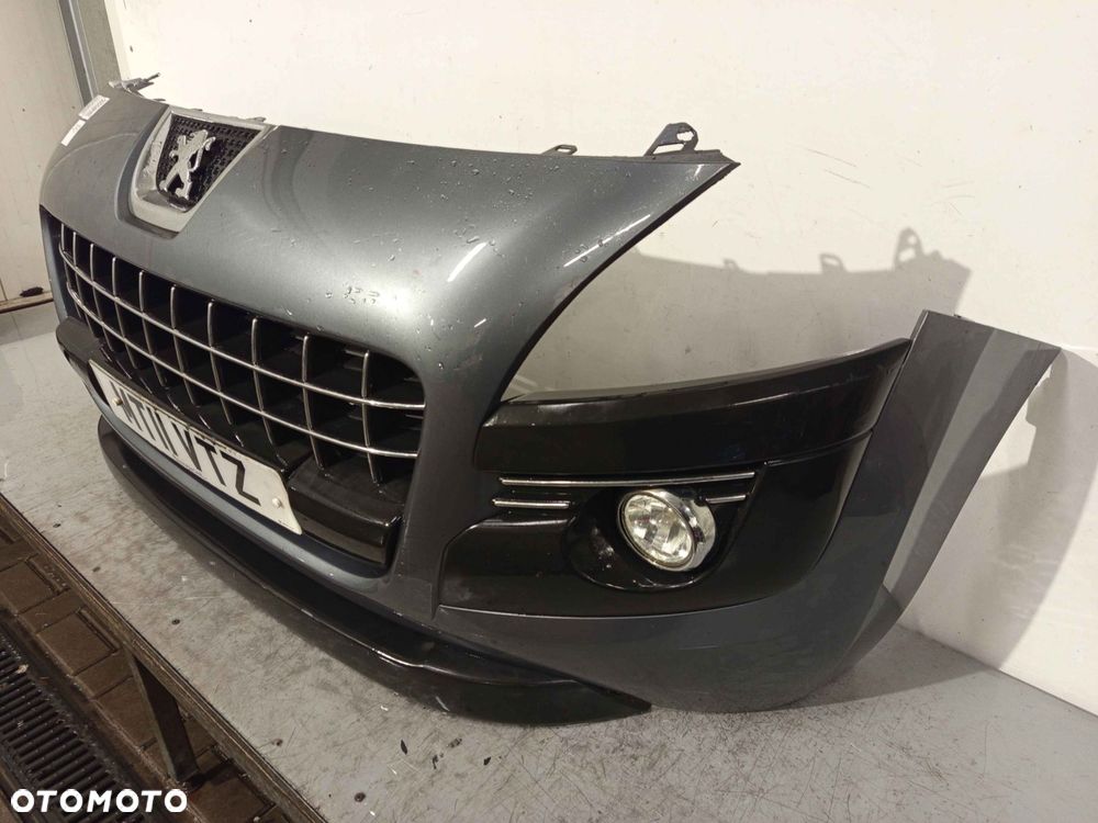 ^ ZDERZAK PRZÓD PRZEDNI PEUGEOT 3008 KTPD SZARY GRAFITOWY HALOGENY - 2