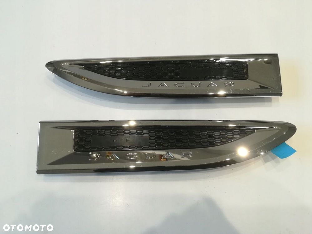 JAGUAR E-PACE X540 LISTWA WLOT BŁOTNIKA CHROM LEWA PRAWA SATYNA KOMPLET ORYGINAŁ - 7