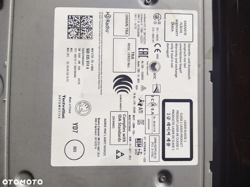 Radio nawigacja skoda octavia 3 - 5