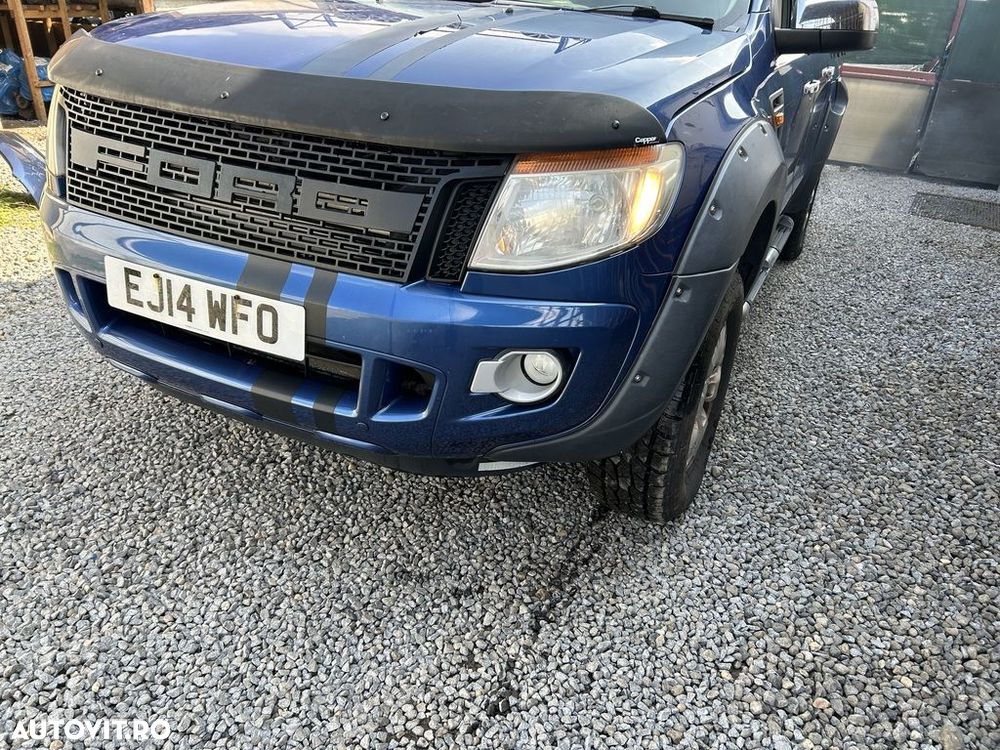 Bara fata Ford Ranger III 2011 - 2015 ALBASTRU (1329) model fara spalatoare far - 1