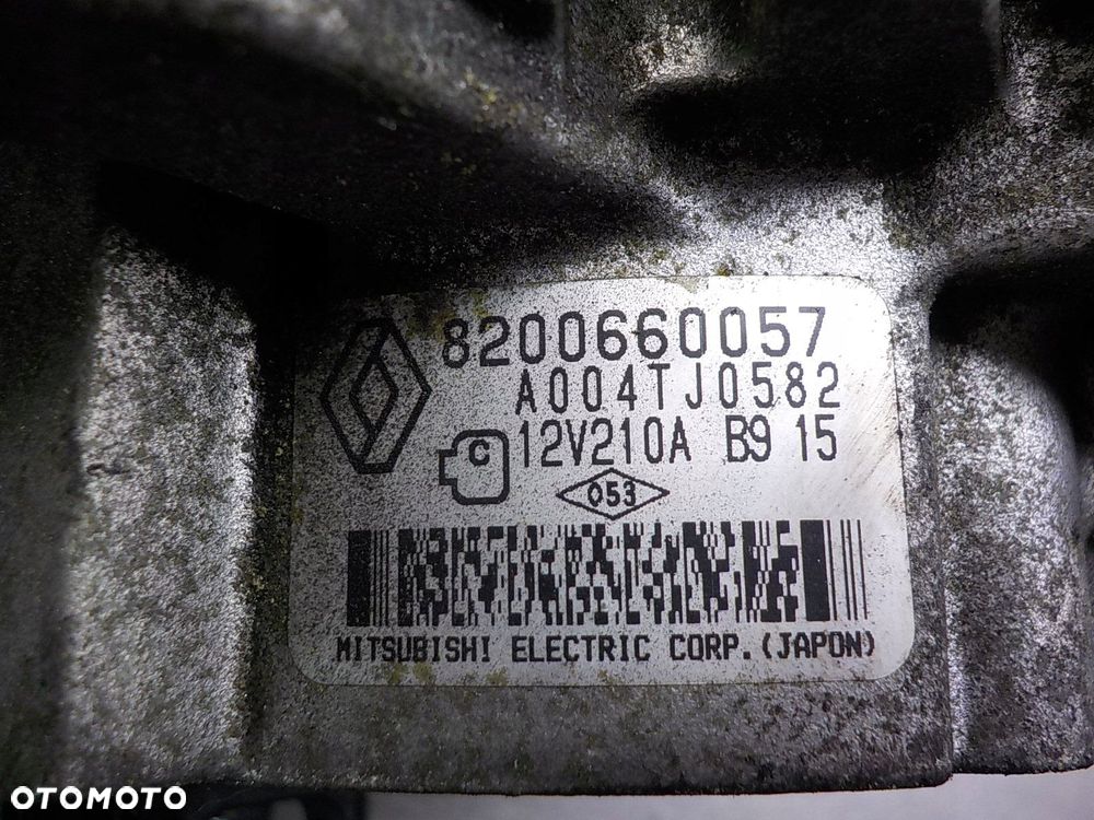 RENAULT LAGUNA III SCENIC III 1.5 DCI ALTERNATOR 8200660057 A004TJ0582 - 2