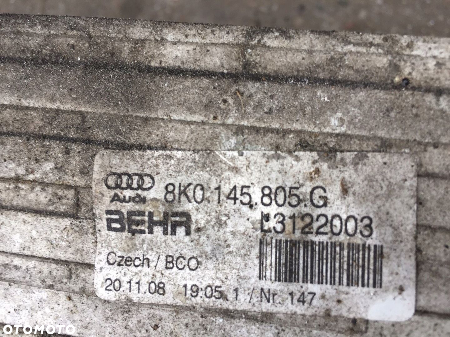 AUDI A4 B8 A5 8T INTERCOOLER CHŁODNICA 8K0145805G - 8