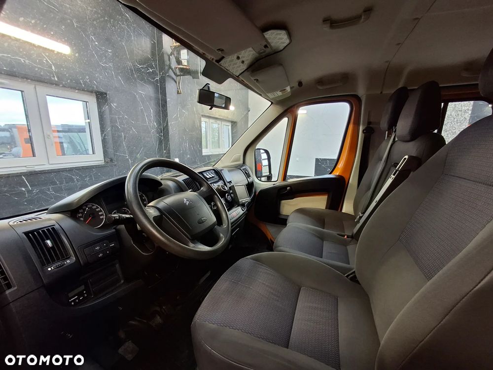 Citroën Jumper Ducato Doka Dubel Kabina Brygadówka Skrzynia Pomarańczowy Służba Drogowa Służba Autostradowa Plandeka Kamera Cofania Hak Webasto Klimatyzacja Niski Przebieg 99 Tyś Km 7 Osób - 10