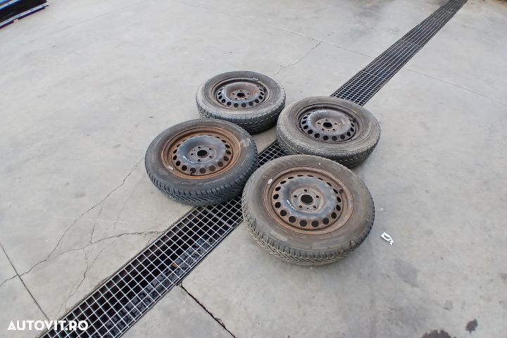 Jante tabla cu anvelope 15 - set 1K0601027AG 195/65 R15  ET47 1K06010 - 2