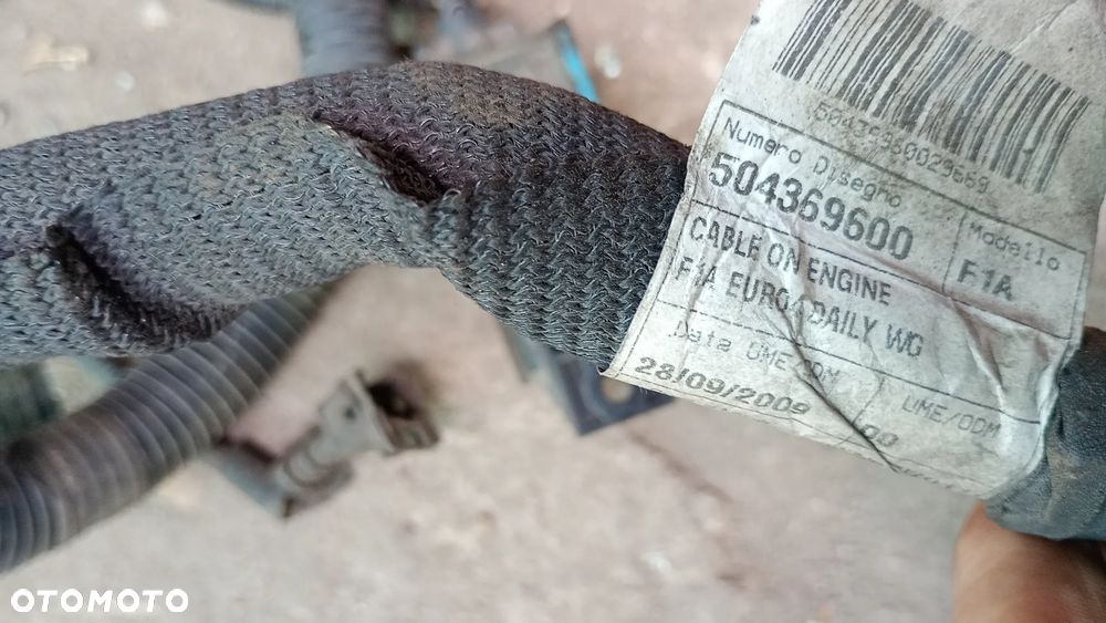 F.VAT IVECO DAILY  2.3 Hpi 06-13 WIĄZKA silnika  5801565916 Euro 5 ELEKTRYCZNA WIĄZKA SILNIKA INSTALACJA 504369600 5801362354 - 3