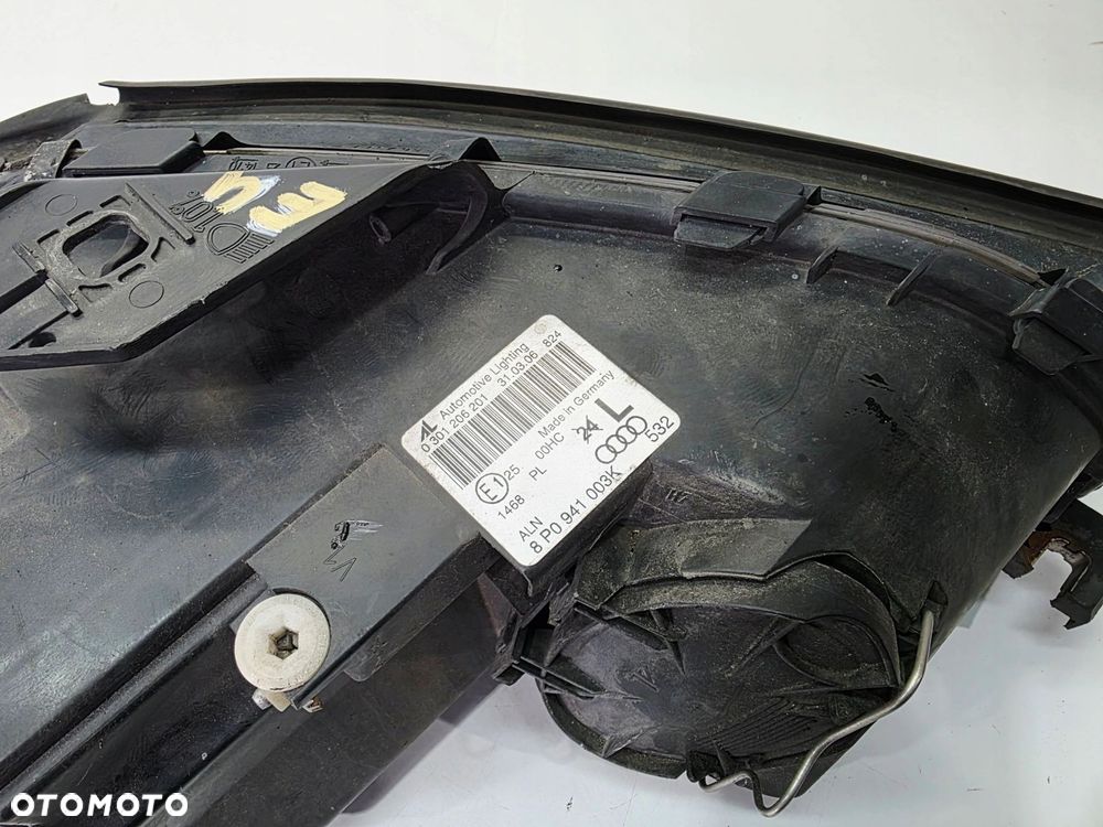 REFLEKTOR LAMPA LEWY PRZÓD EUROPA AUDI A3 8P DUŻY GRILL 8P0941003K 85/25 - 7
