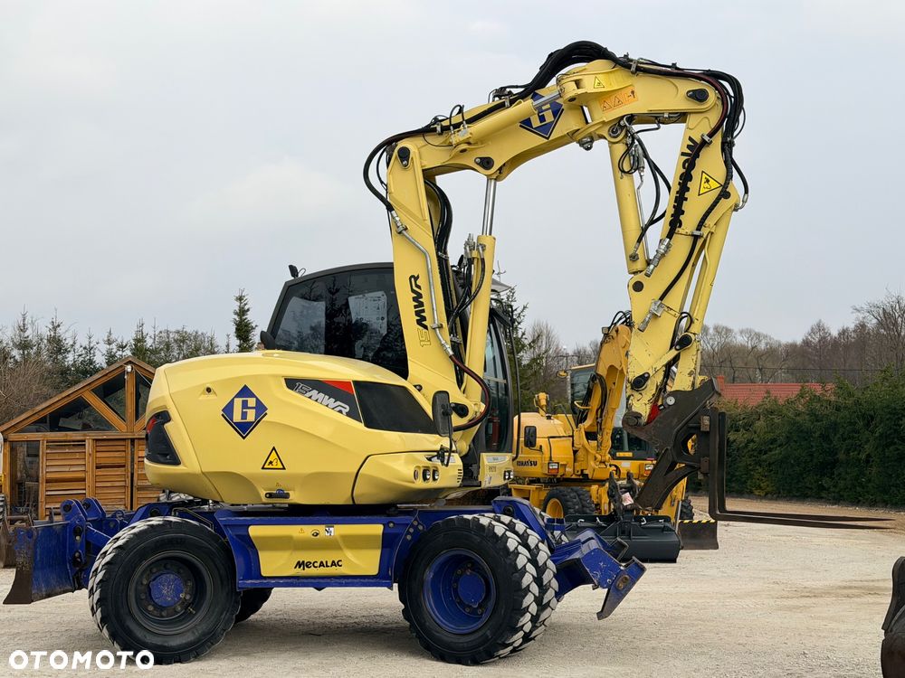 Mecalac Koparka 14 ton MECALAC 15 MWR koparko-ładowarka 3 łyżki widły 1 wł Centr.smarowanie Opony na BLIŹNIAKU 80%Camso ładowarka 714 12MTX 4x4 skrętne KLIMA kabina Premium silnik 146KM DEUTZ szybka 35km/h - 33