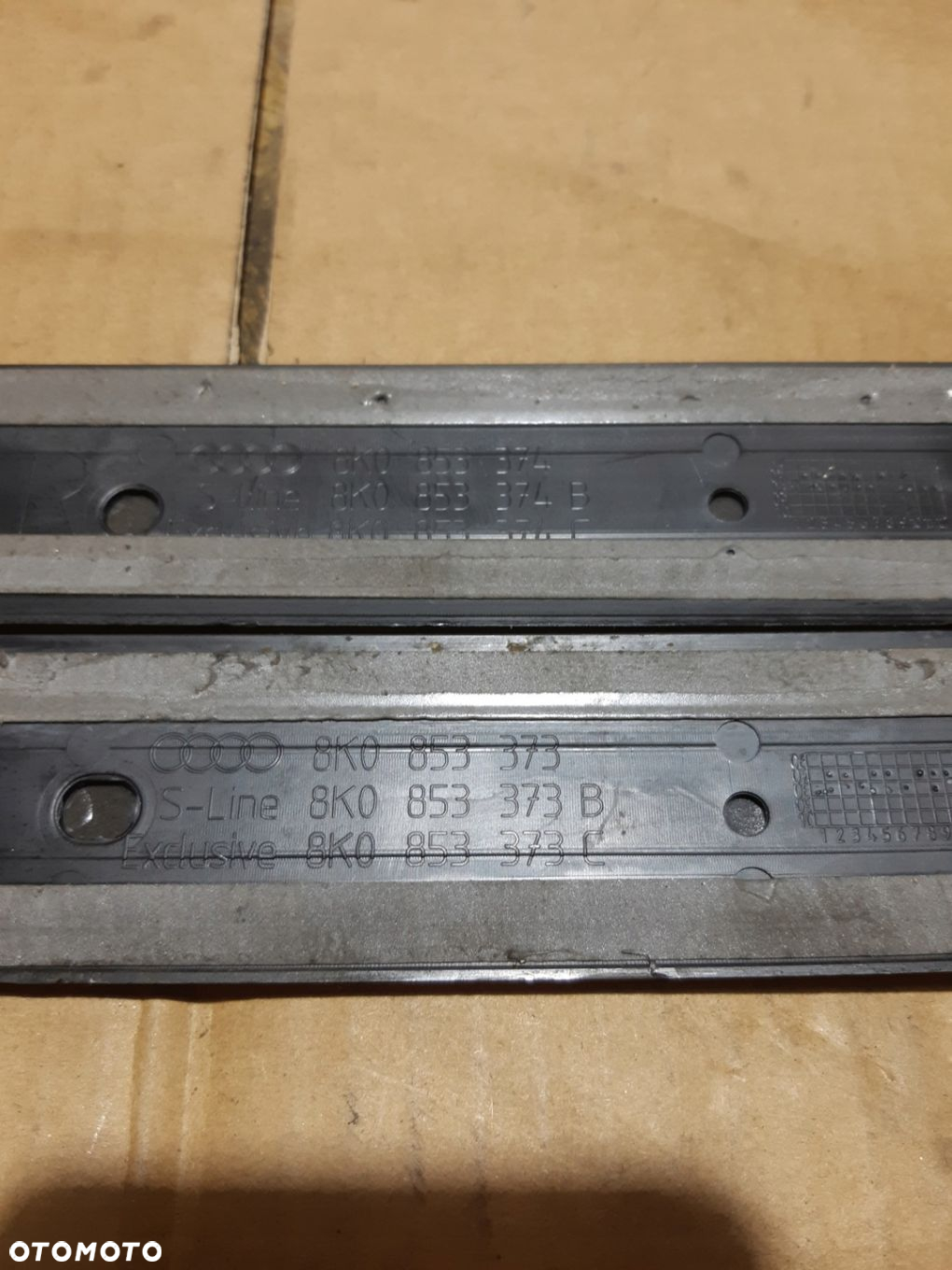 AUDI A4 B8 S-LINE LISTWY PROGOWE KOMPLET 8K0853373B 8K0853374B - 12