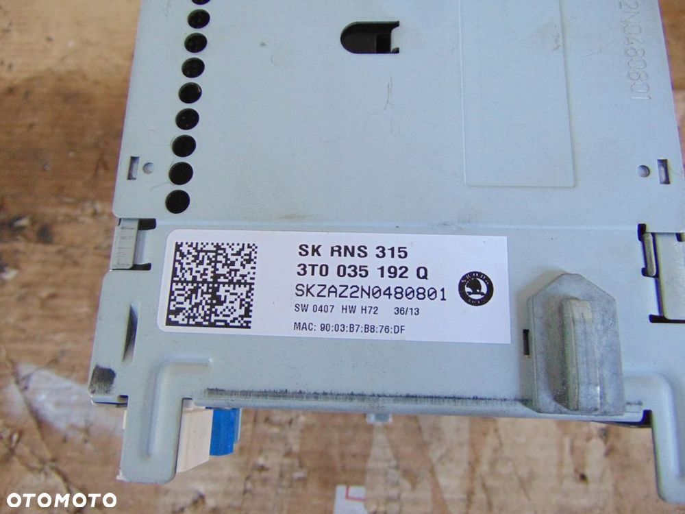 RADIO NAVI FABIA II LIFT 3T0035192Q - 2