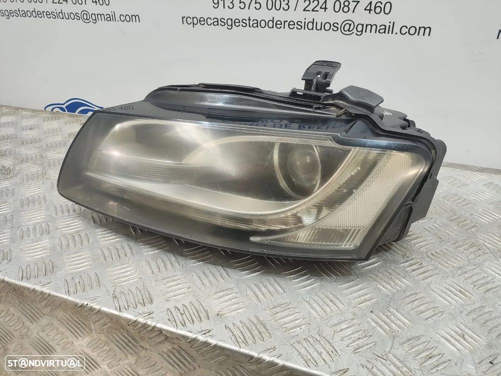 Otica Farol Frente Frontal Esquerda A5 8T Xenon Original VAG Audi 8T0941003M - 2