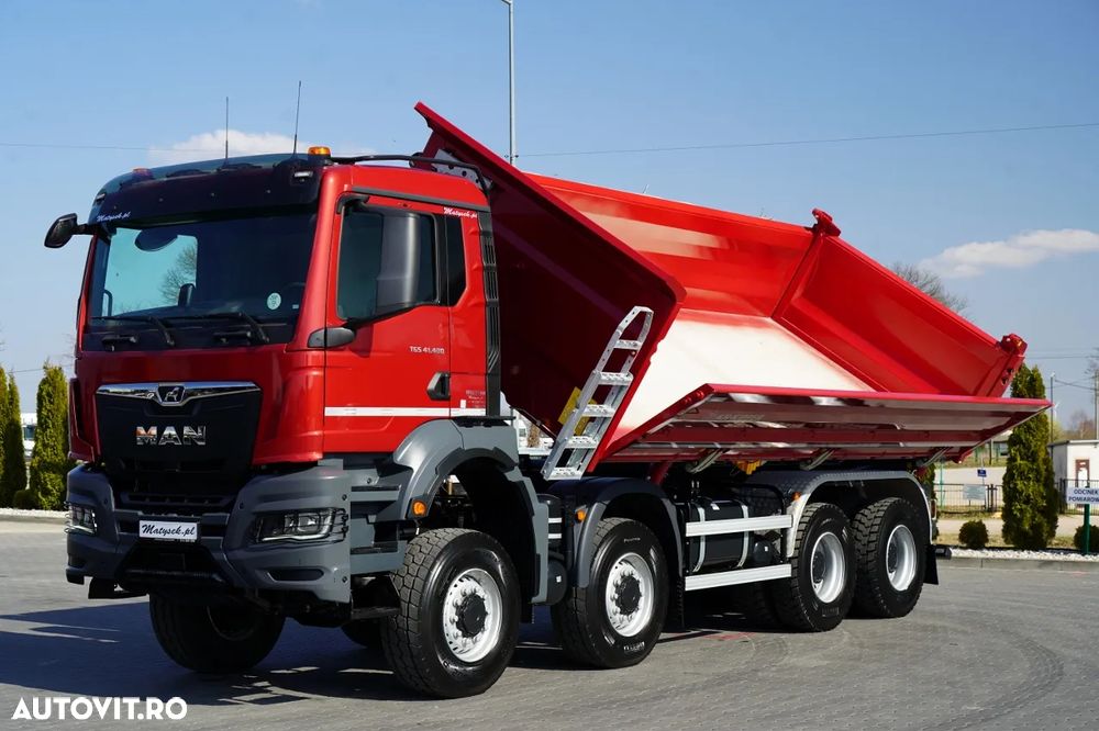 MAN TGS 41.480 / 8x8 / BASCULANĂ SPATE / MANUAL / NOU NOU / KH-KIPPER / - 15