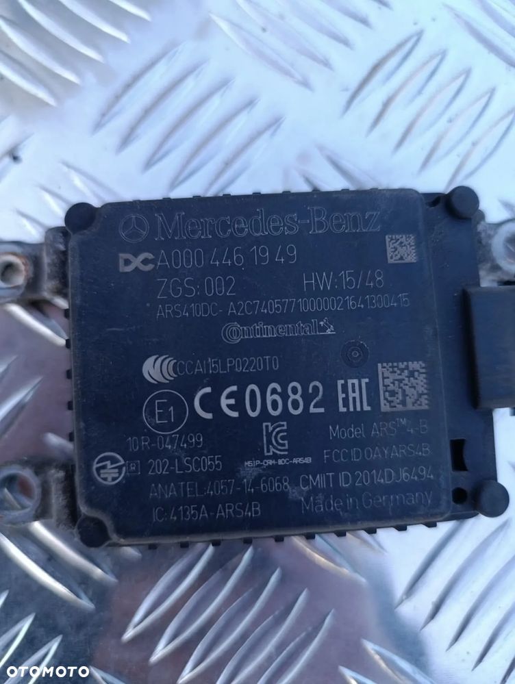 RADAR SENSOR CZUJNIK ODLEGŁOŚCI MERCEDES ACTROS ATEGO MP4 A0004461949 - 2