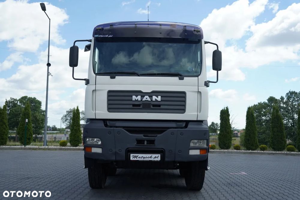 MAN TGA 35.360 /  PLATFORMA 8x4 + HDS HIAB 166 D-4 / MAX UDŹWIG: 4 600 KG /  ROTATOR / PILOT - 15