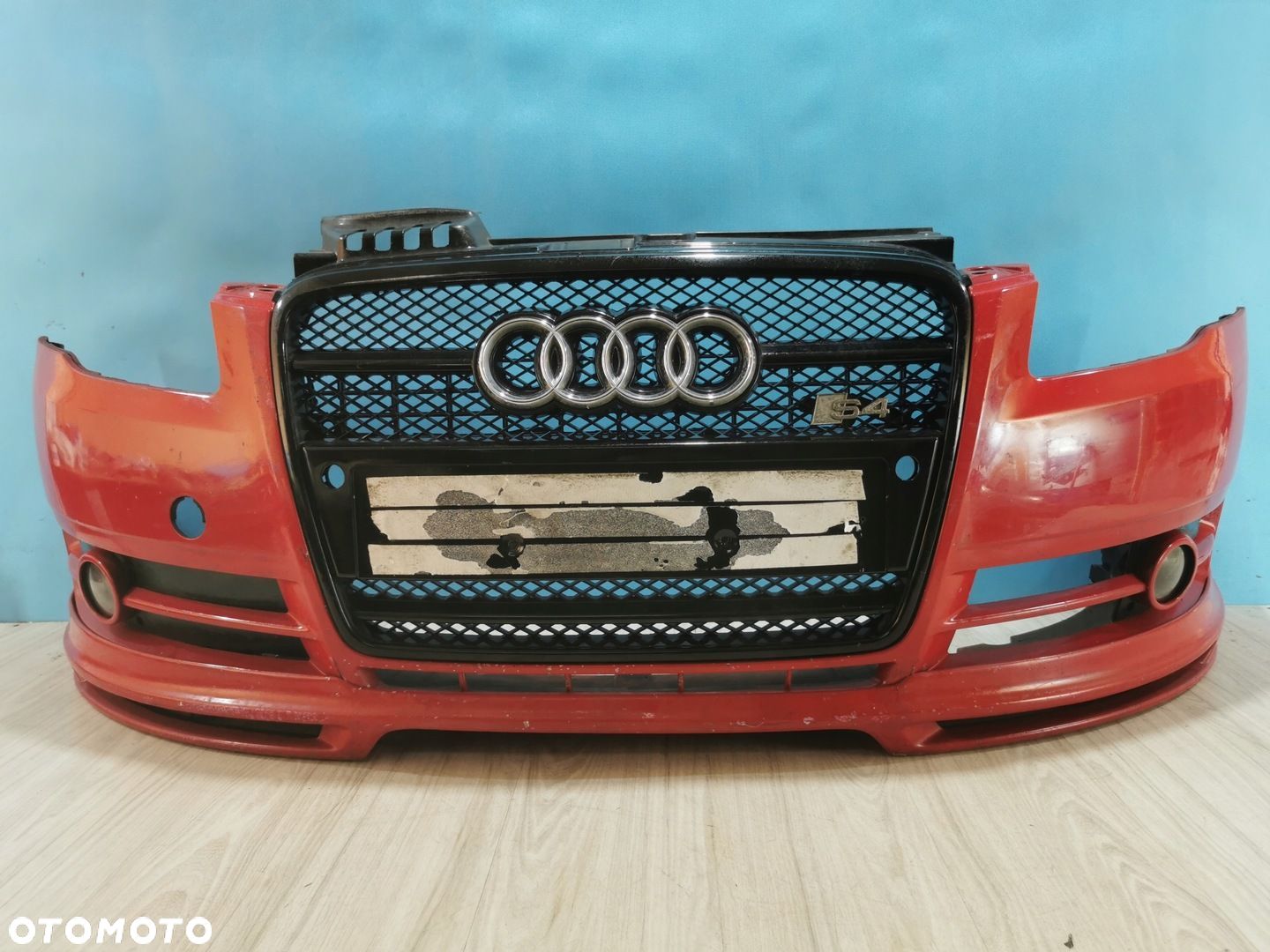Audi A4 B7 S4 Look zderzak grill przód przedni LY3J dokładka - 1