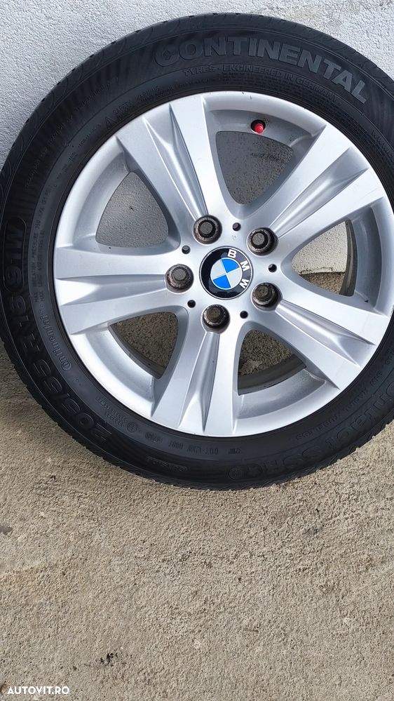 Set jante BMW style 222 dedicate e81/87 7j16et44 cu anvelope vara 205/55/15 - 2