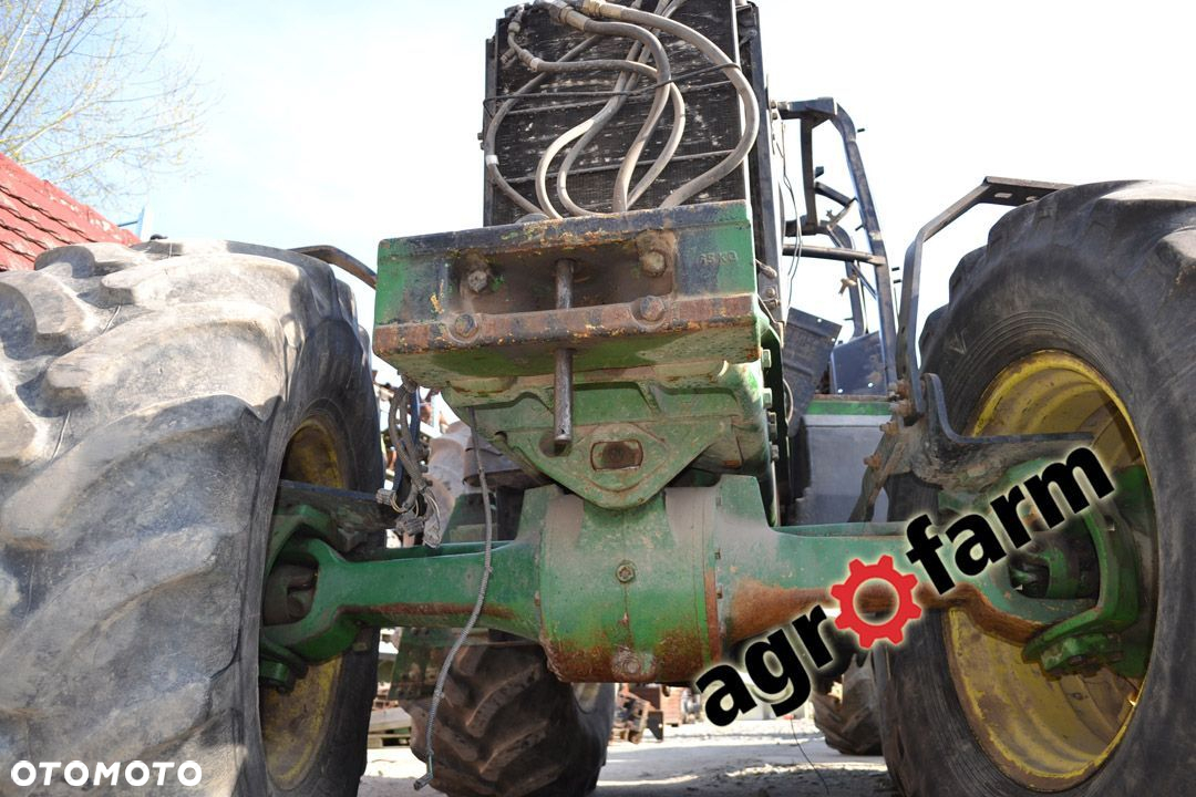 John Deere części używane 7600 7700 silnik skrzynia zwolnica piasta  zębate zwrotnica wał zawiesia - 5