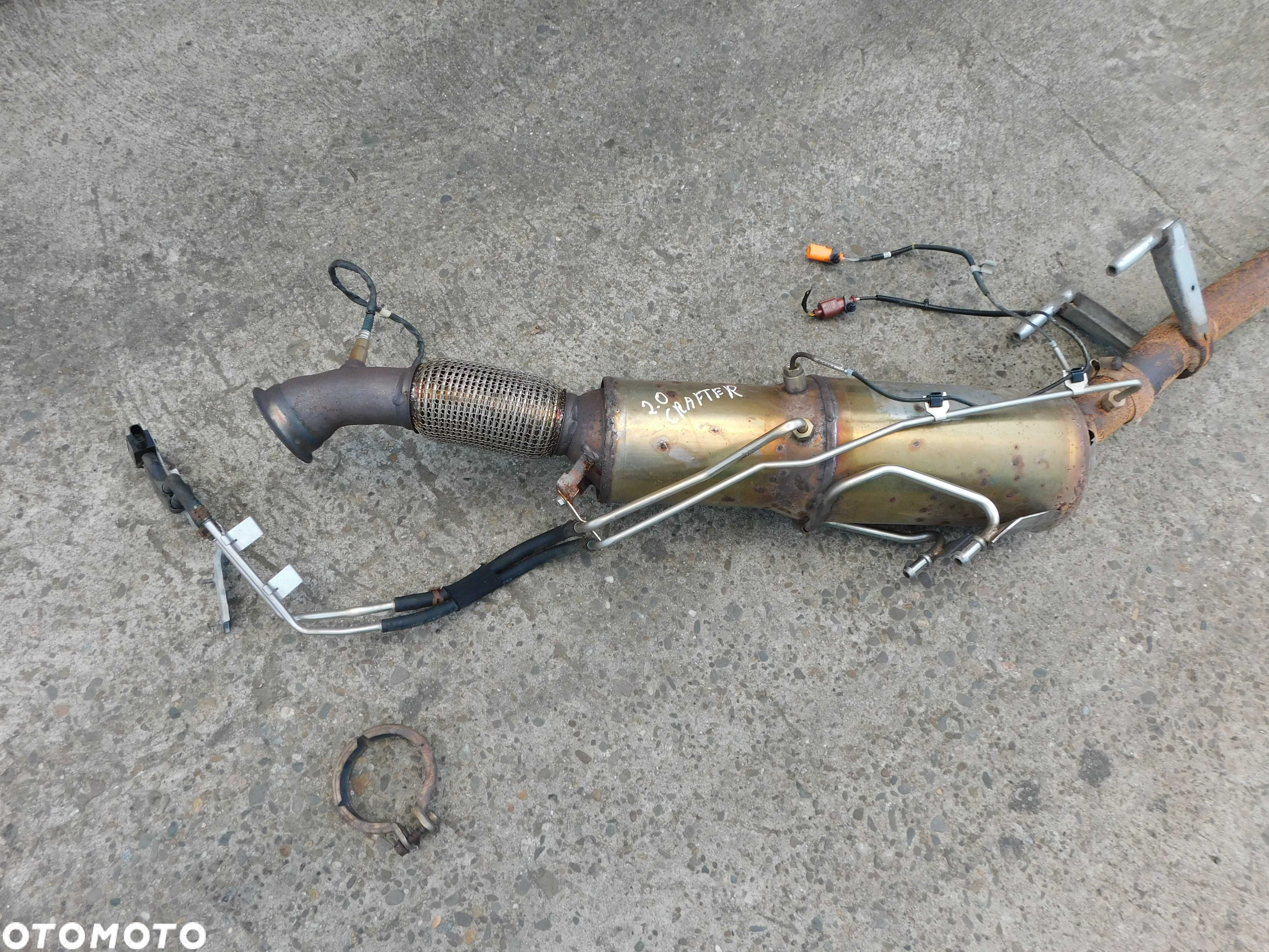 DPF katalizator VW Crafter 2.0 TDI układ wydechowy kompletny OEM - 2