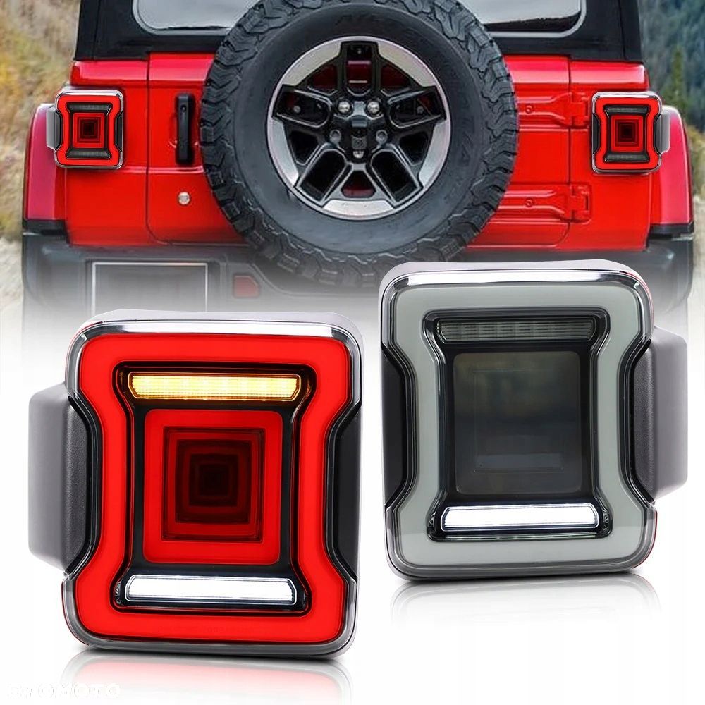Lampy tyl kpl Vland Led Dynamic Tuning Smoke Jeep Wrangler JL 4 IV 2017-26 - 3