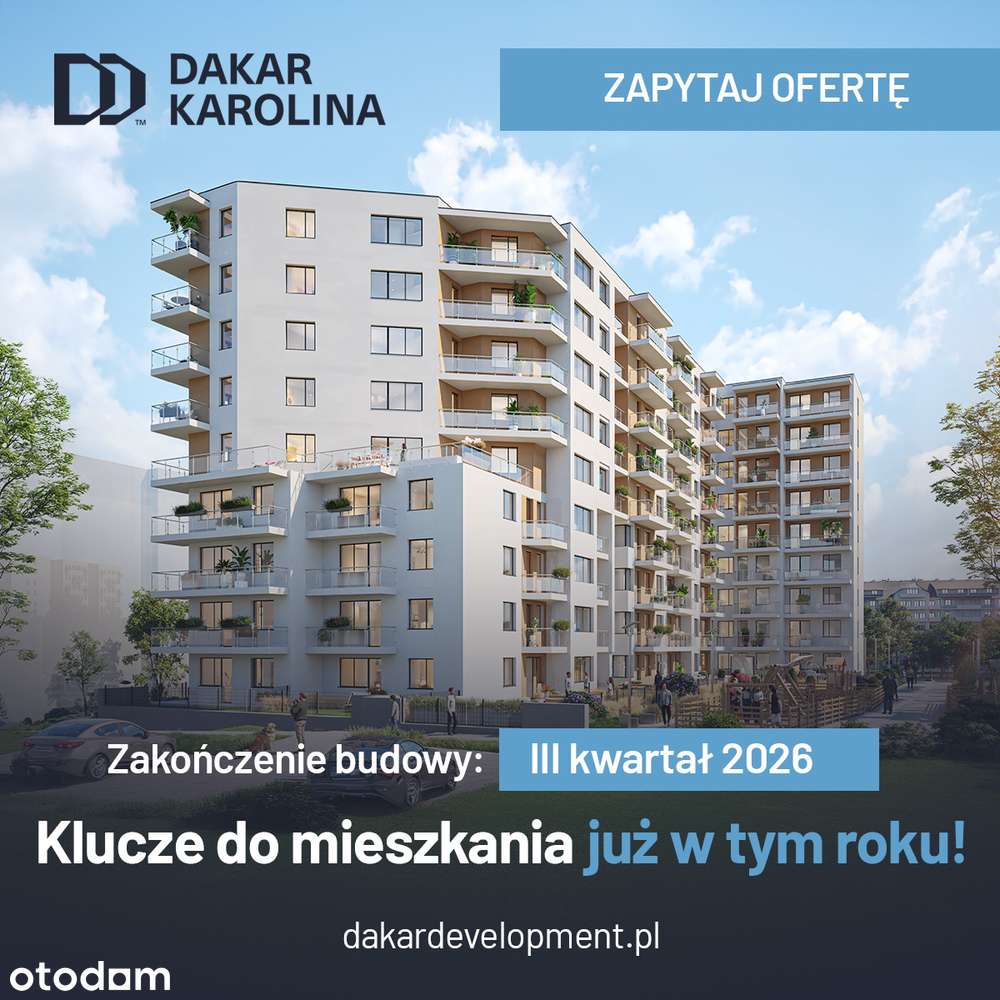 Mieszkanie 2-pokojowe - 40,28m2 |Balkon |Winda |Dakar Karolina