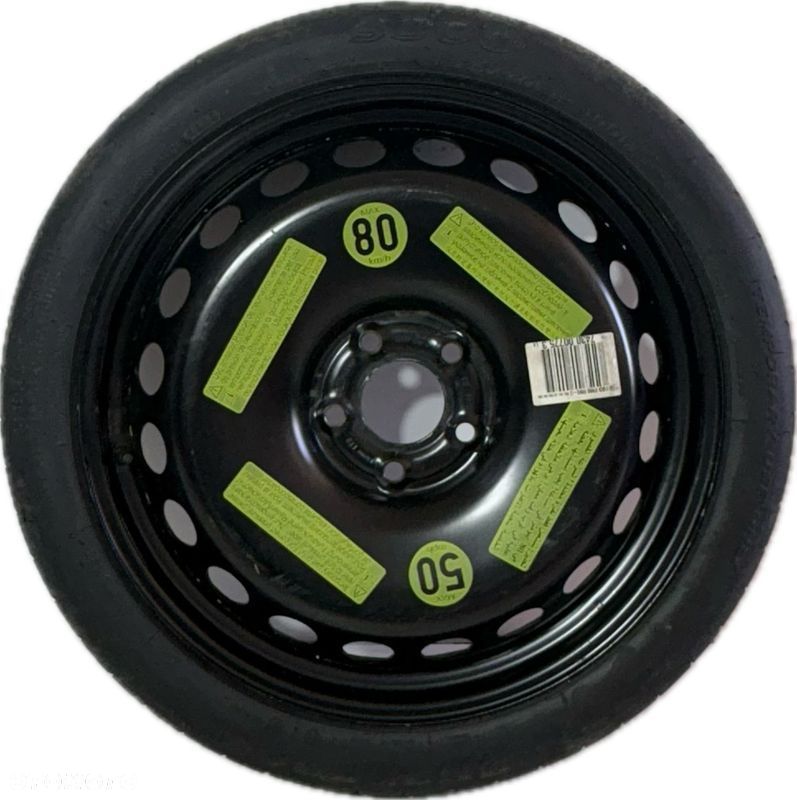 KOŁO DOJAZDOWE ZAPASOWE AUDI A3 T125/70 R19 5X112 DARMOWA DOSTAWA - 1