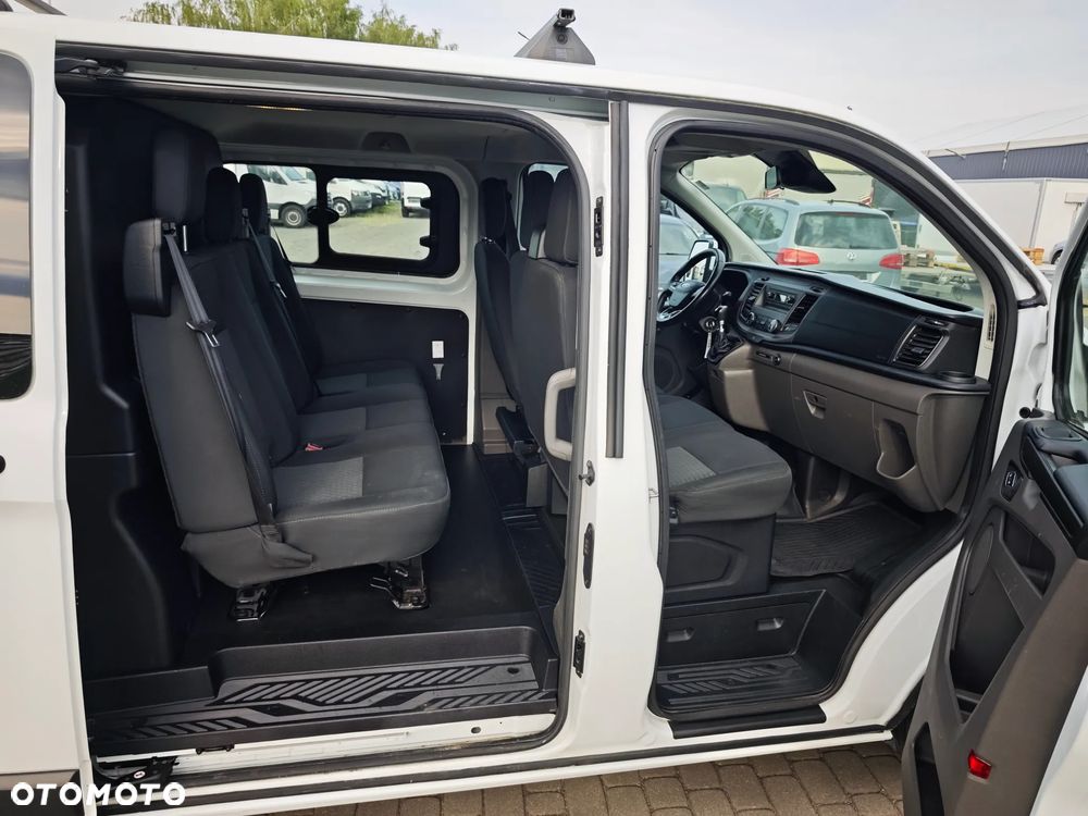 Ford Custom Doka Brygadówka Klima 6 miejsc Hak Bezwypadkowy - 13
