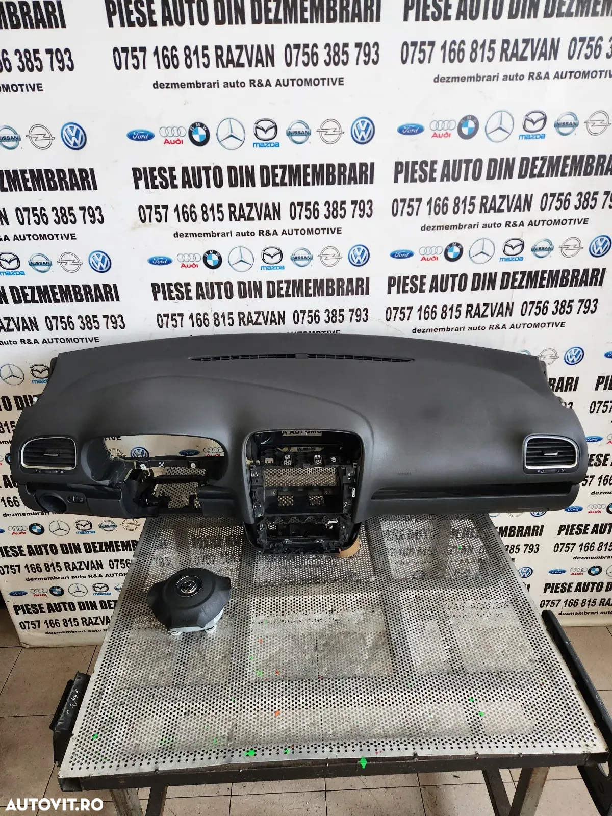 Plansa Bord Airbag Sofer Airbag Pasager Vw Golf 6 VI Volan Stanga Europa - 4