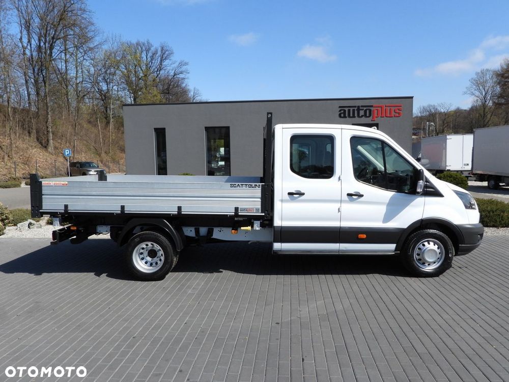 Ford TRANSIT WYWROTKA TROJSTRONNA PODWÓJNA KABINA DOKA 7 MIEJSC TEMPOMAT BLIŹNIACZE KOŁA KLIMATYZACJA  130KM - 8