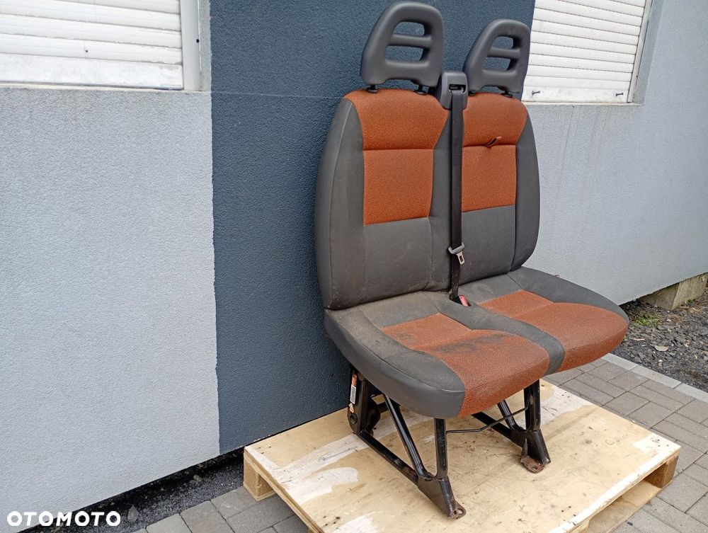 fotel prawy pasażera siedzenie 2-osobowe fiat ducato III jumper boxer 2006-2014 - 5
