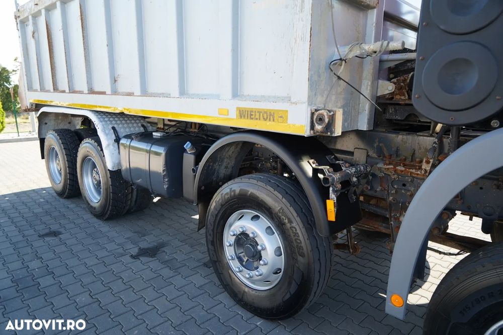 Mercedes-Benz ACTROS 4141 / 8X6 / BASCULATOR SPATE / WIELTON / EPS + AMBREIAJ / ANVELOPE 100% - 17