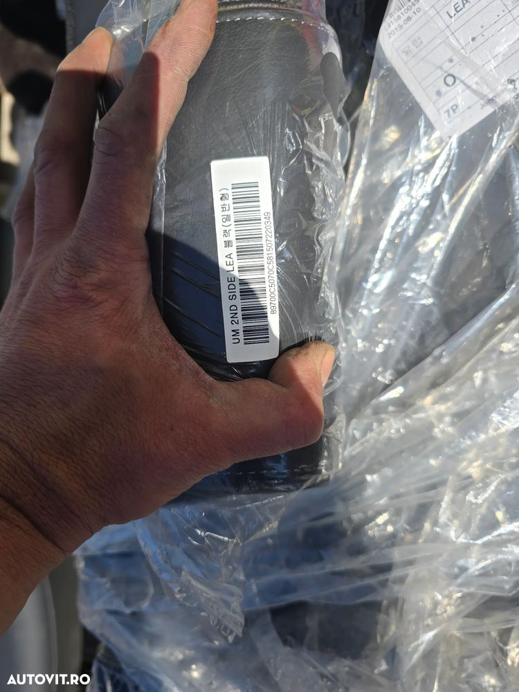 Set Complet Scaune Rand 3 + Rulou Portbagaj Kia Sorento UM (2015-2020) - Piele Neagra, NOI - 3