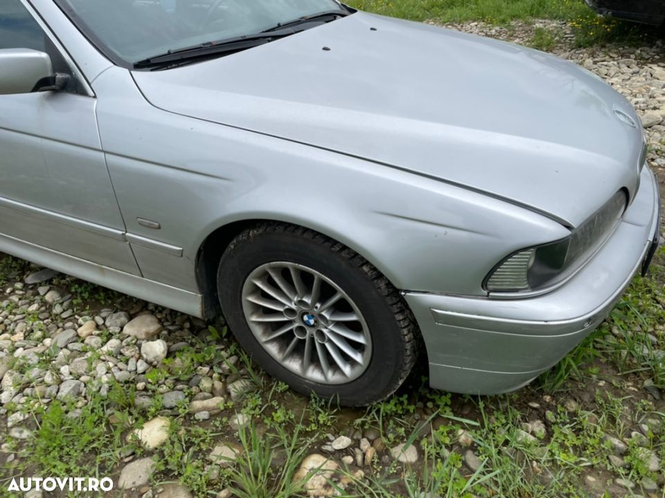 piese bmw e39 Facelift 520d 2002 telefon interior panouri mahon trimuri motor cutie volanta ambreaj radiator jante roti R 16 17 5x120 alutec  capota bara aripa far usa ceasuri bord - 1