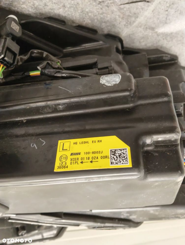 Nissan Qashqai J12 FULL LED KOMPLET LAMP PRZÓD ŻÓŁTA NAKLEJKA 100-8D02J - 5