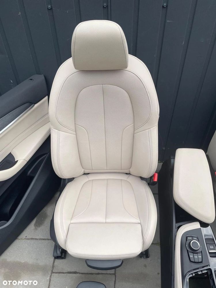 FOTELE TAPICERKA BMW X1 F48 SKÓRA ELEKTRYCZNE GRZANE OYSTER - 5