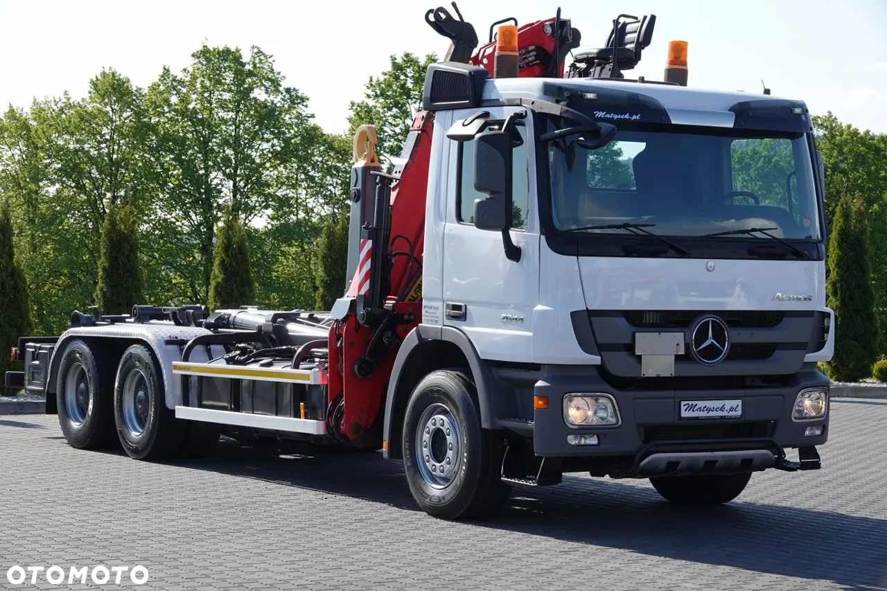 Mercedes-Benz ACTROS 2644 / 6x4 / HAKOWIEC + HDS PALFINGER EPSILON M120Z82 /  SIODEŁKO / MAX UDŹWIG 3 540 KG / EPS + SPRZĘGŁO / SPROWADZONY - 15
